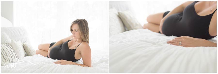 a boudoir maternity session in Tampa, Fl