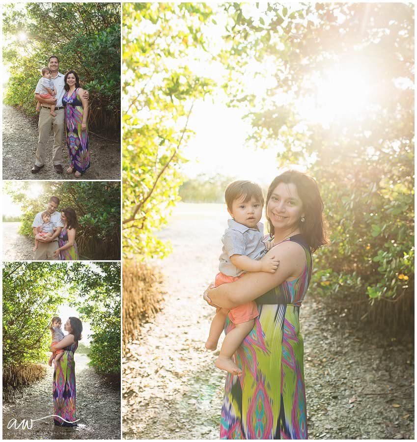 Family session at picnic island park in Tampa Fl.