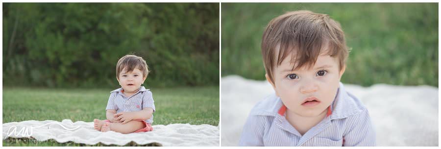 1 year pictures of a little boy at picnic island in Tampa Bay.