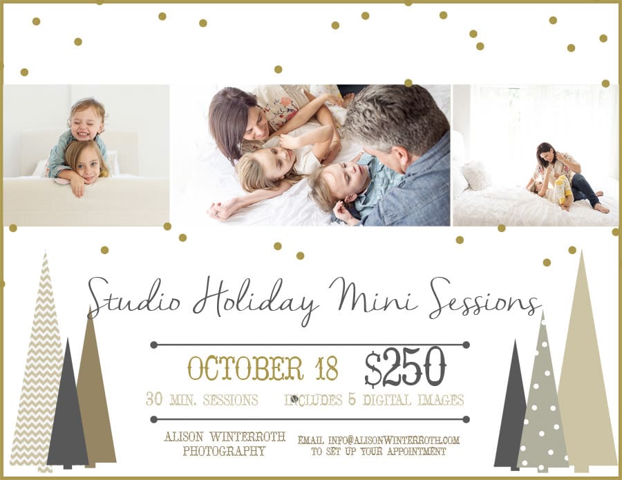 Tampa Florida Mini session for christmas pictures