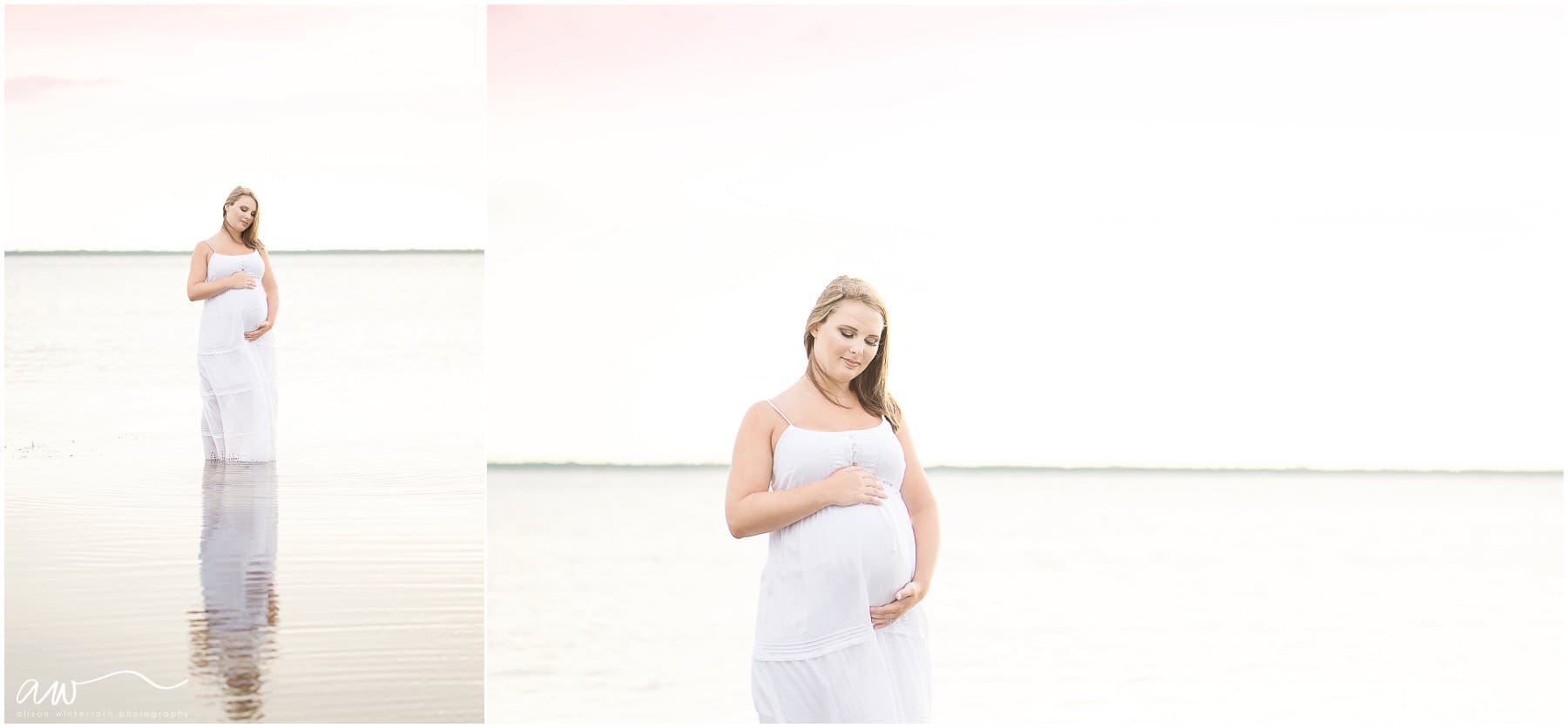 Tampa beach maternity photographs at picnic island.