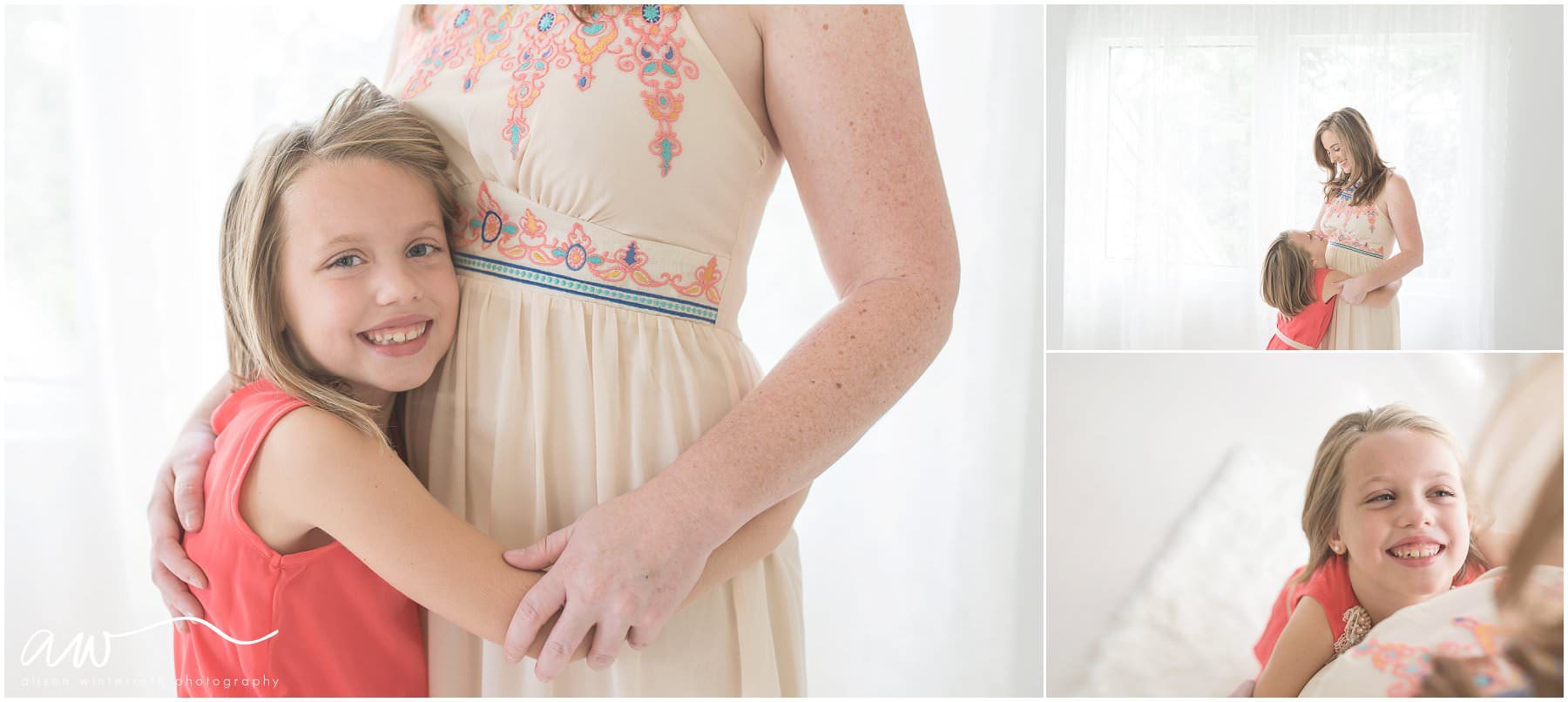 A mom and daughter hugging {Tampa Family Photographer}