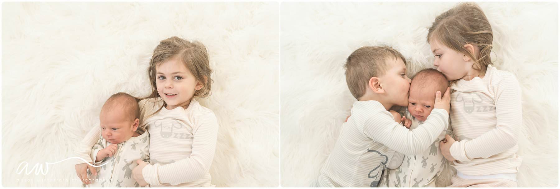 sweet sibling photograph of three children