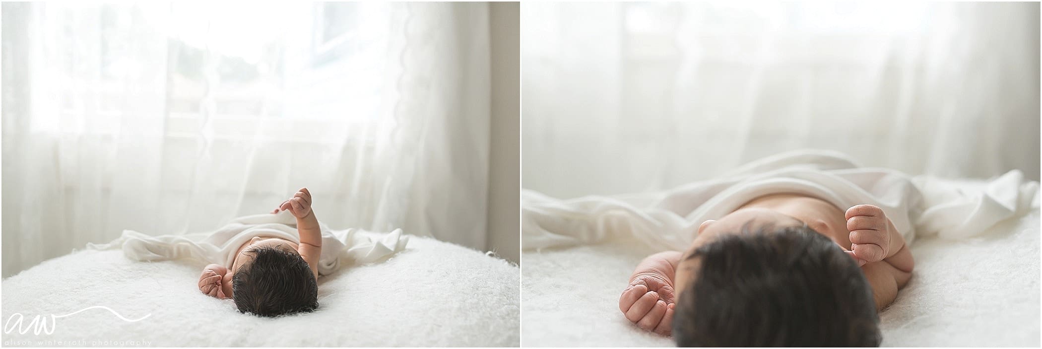 A natural organic newborn baby session with Alison Winterroth
