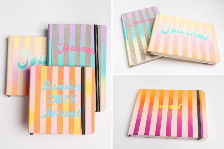 How To Instructions on to Ombre Paint Your Art Journal Cover
