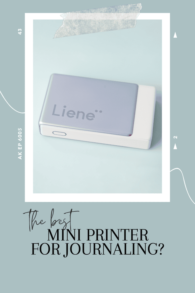 the best photo printer for journaling text with a purple liene pearl n200 printer on a blue surface.